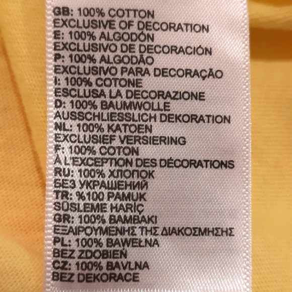 The North Face Short Sleeve Yellow Cotton T-shirt size Large (14/16) - Picture 7 of 8